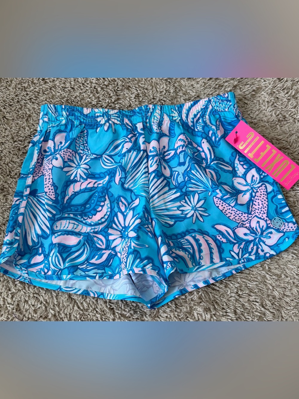 NWT Lilly Pulitzer Kids Luxletic Shorts Sz L